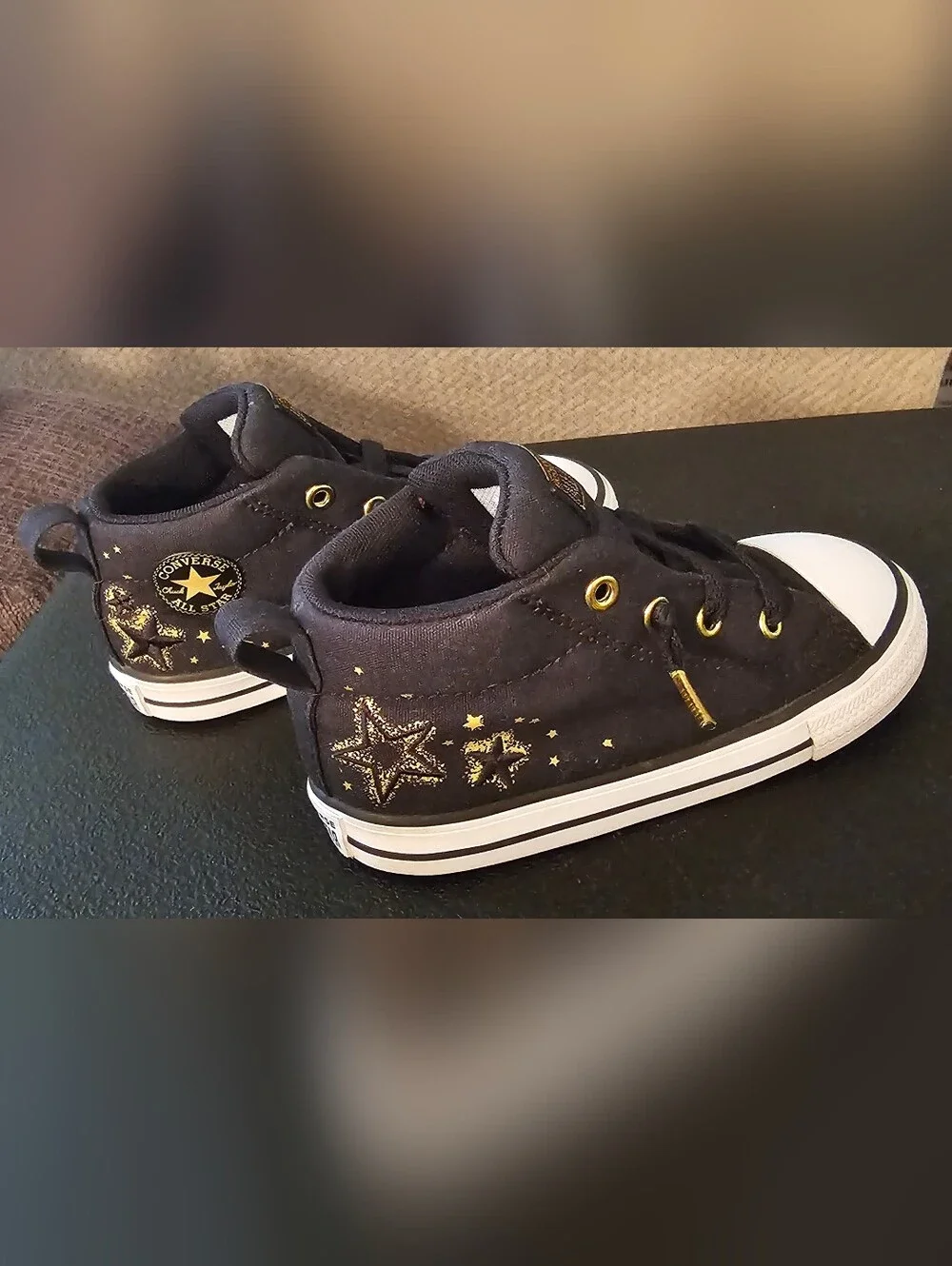 Converse Chuck Taylor All Star Toddler Gold Star Mid Top Street Sneakers Size 9